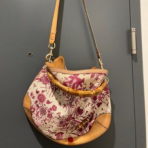 Gucci bag with bamboo handle